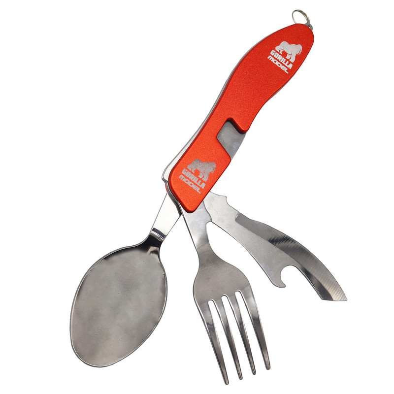 قاشق و چنگال سفری گوریلا مدل کد YPGH-04